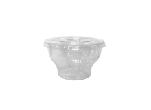 גביע מוס +מכסה 20 יח  8OZ - שקוף